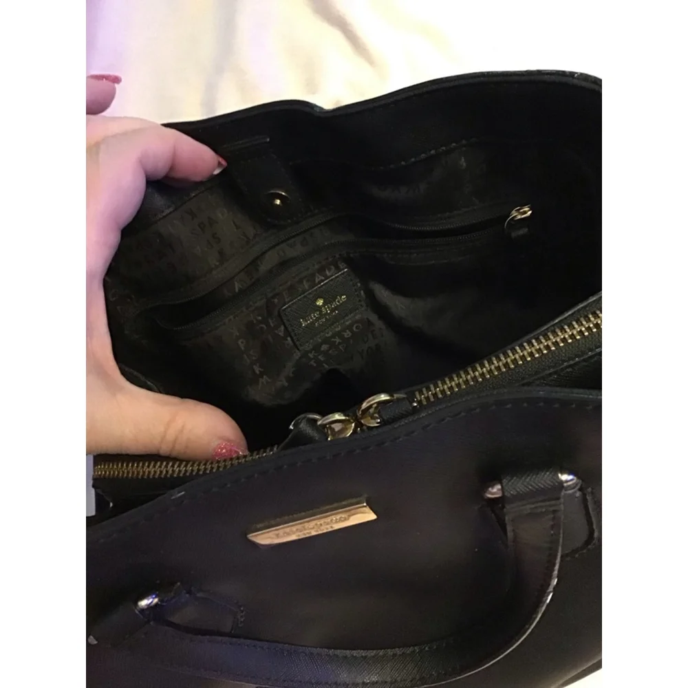 Women's Kate Spade Black Satchel Handbag Crossbody - Picture 14 of 16